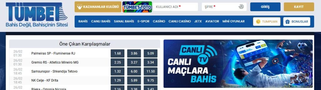 tümbet para yatırma